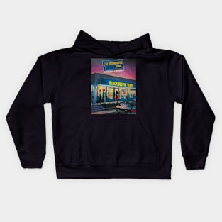 Blockbuster video vintage studio Kids Hoodie